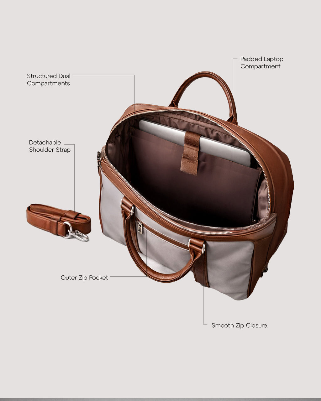 URTHEND Arco — Vegan Leather Carryall for Daily Work Essentials