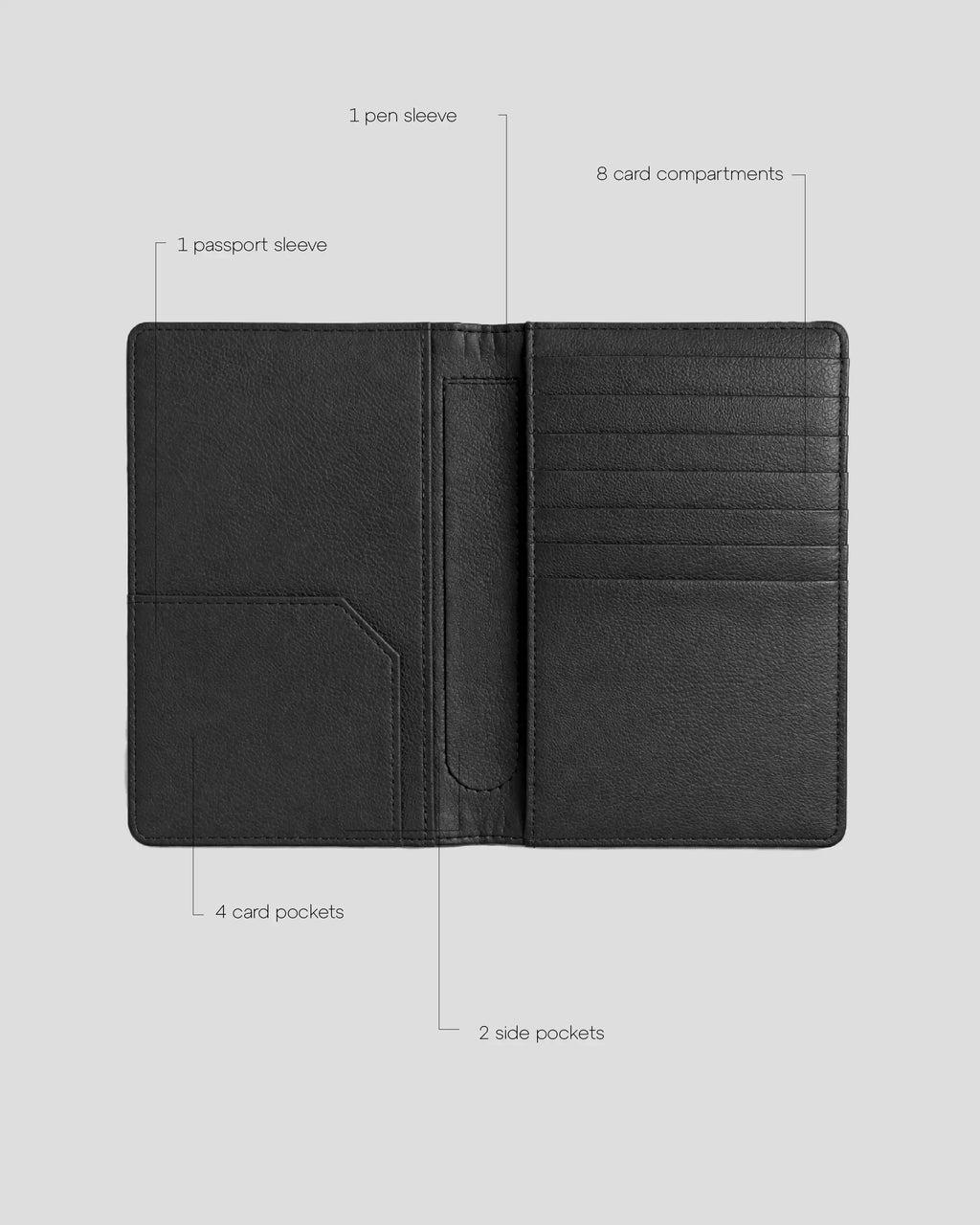 URTHEND Aris Vegan Leather Passport Cover