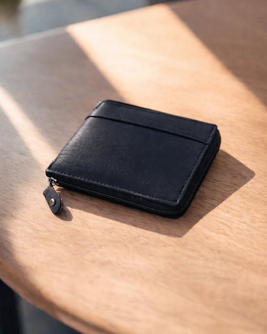 URTHEND Atlas Vegan Leather Zip Wallet